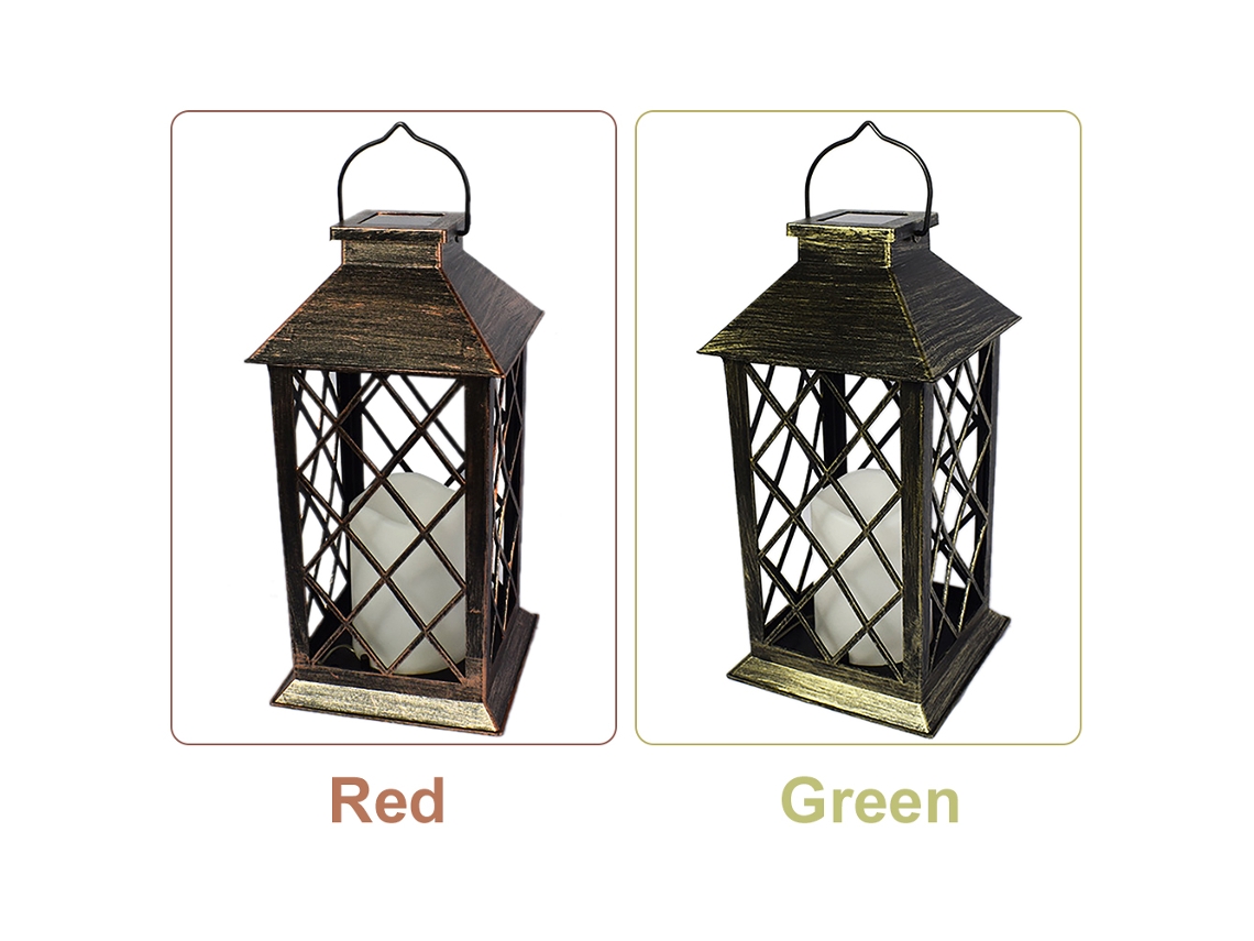 Linterna Colgante Solar Led Para Exteriores, Impermeable, Luz De Vela Sin Llama Para Jardín, Patio, Fiesta.