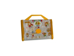 Maletin plumier decorado fancy bear (naranja)