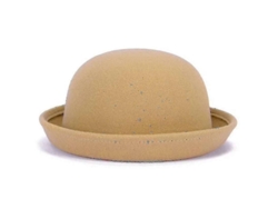 Sombrero Bombín De Fieltro De Lana Moderno Para Mujer En Color Liso.