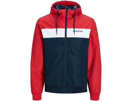 Abrigo JACK & JONES Poliéster Hombre (XL - Rojo)