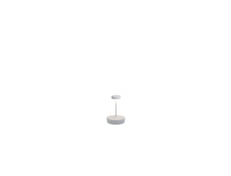 Lámpara de mesa LED Swap mini pro blanca recargable y regulable ZAFFERANO