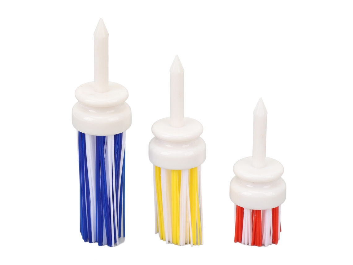 3 Palos De Golf De Plástico Coloridos Con Cerdas De Nailon, Accesorios De Entrenamiento Para Hombres, Mujeres Y Niños.