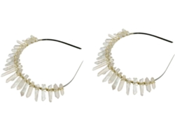 Conjunto De Diadema Elegante De 2 Piezas, Accesorio Para El Cabello Elegante Para Celebraciones Y Tocado Precioso