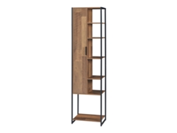 Armario alto Namsskogan con puerta 165x42,5x30cm - Efecto nogal [EN.CASA]