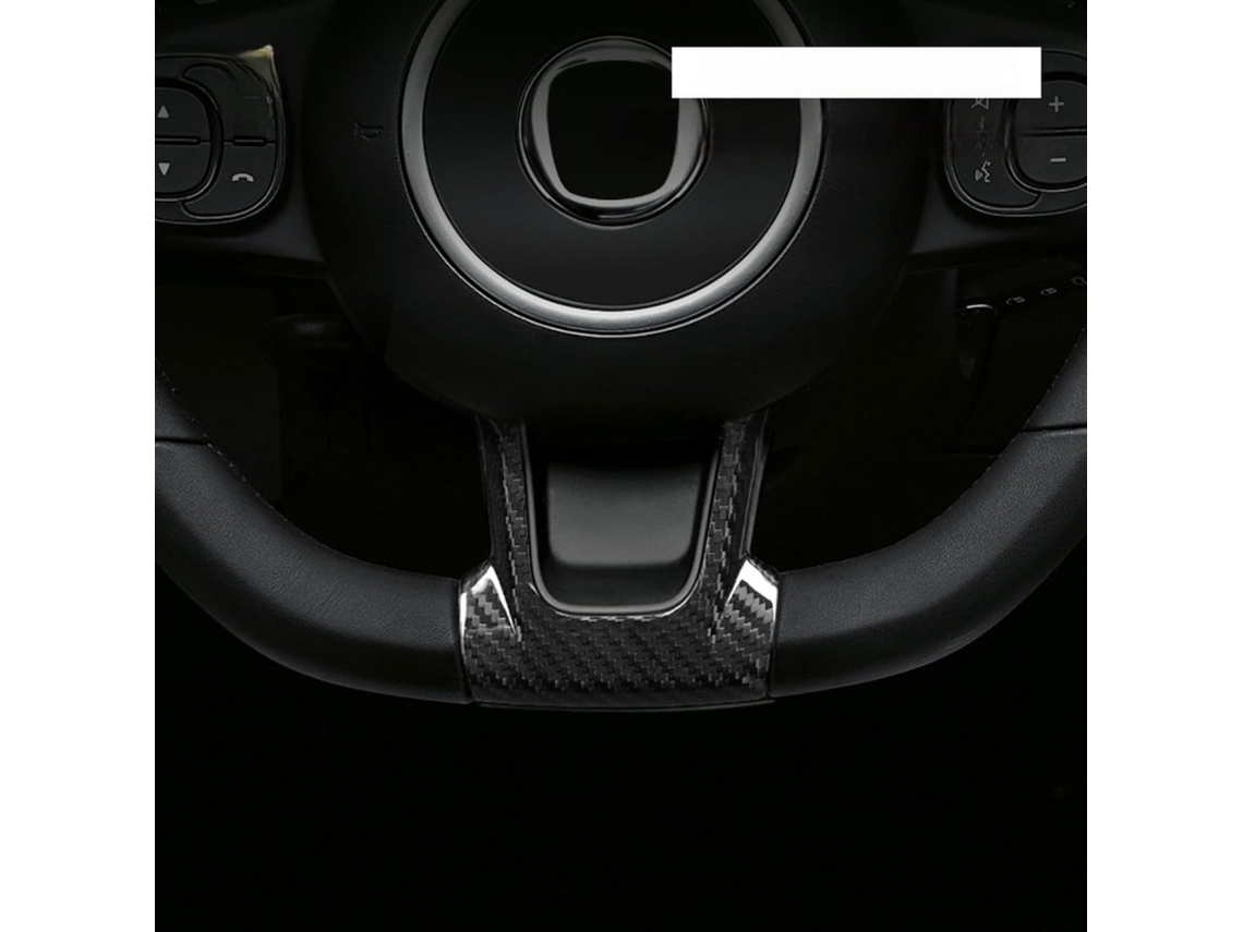 Adhesivo Decorativo De Fibra De Carbono Para Volante De 500 Y Abarth 595 695