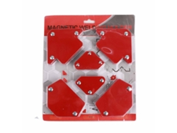 Juego De Soportes Magnéticos Multiángulo Para Soldadura, Fabricados En Acero Rojo De Alto Contenido De Carbono Para Electrosoldadura.