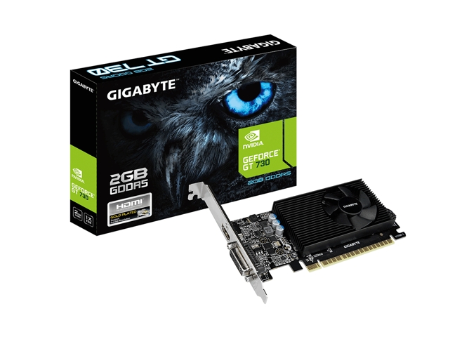 Tarjeta Gráfica GIGABYTE GeForce GT 730 (NVIDIA - 2 GB GDDR5)