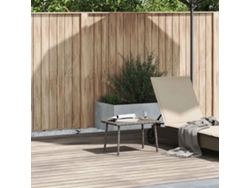 Mesa Centro Jardín | Mesa De Exterior Rectangular Gris 60x40x37 Cm Ratán Sintético