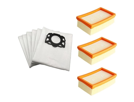 Accesorio Aspiradoras Universal Compatibilidad KARCHER Bolsas Aspiradora Filtros Wd4 Wd5 Wd6 Premium Mv4 Mv5 Mv6