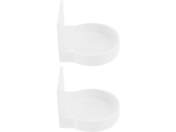 2piezas Estante Almacenamiento Adhesivo Baño Blanco Sin
