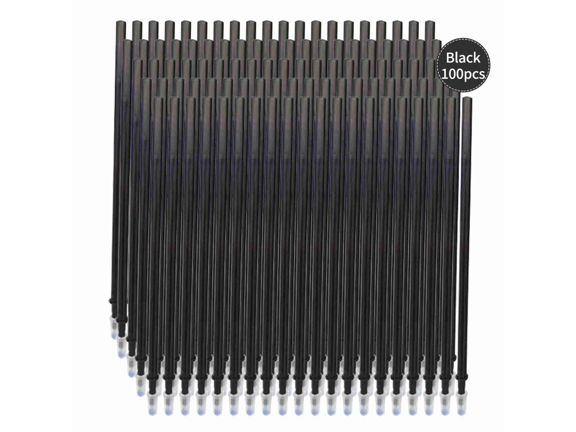 100 Bolígrafos De Gel Recargables Y Borrables Con Punta Fina De 0,5 Mm Para Uso En La Oficina O La Escuela.