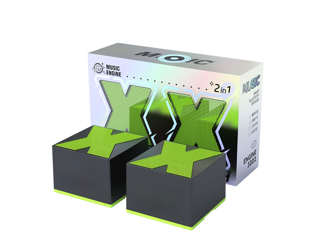 Mdug Hificaixa De Som Surround Com Subwoofer Portátil Mini Metal Twscaixa De Speak Bluetooth Com Micellar