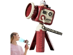 Ventilador portátil pequeño estilo dibujos animados rojo chzhhmart