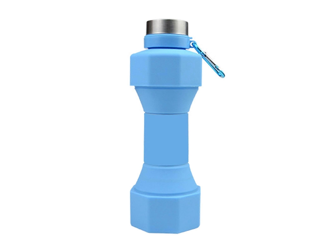 Botella De Agua Deportiva Plegable De 650 Ml, Formato Moderno, Silicona De Grado Alimenticio, Roja Rosewell