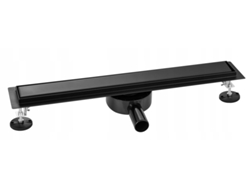 Sumidero lineal bajo baldosas, GRANITAN, 80cm, negro