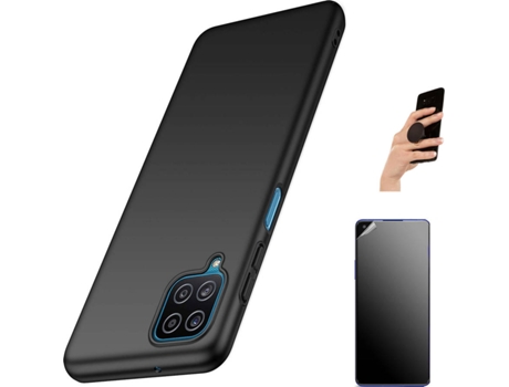 Carcasa + Protector + Popsocket Realme 8 Pro 4G Turtleshell Negro