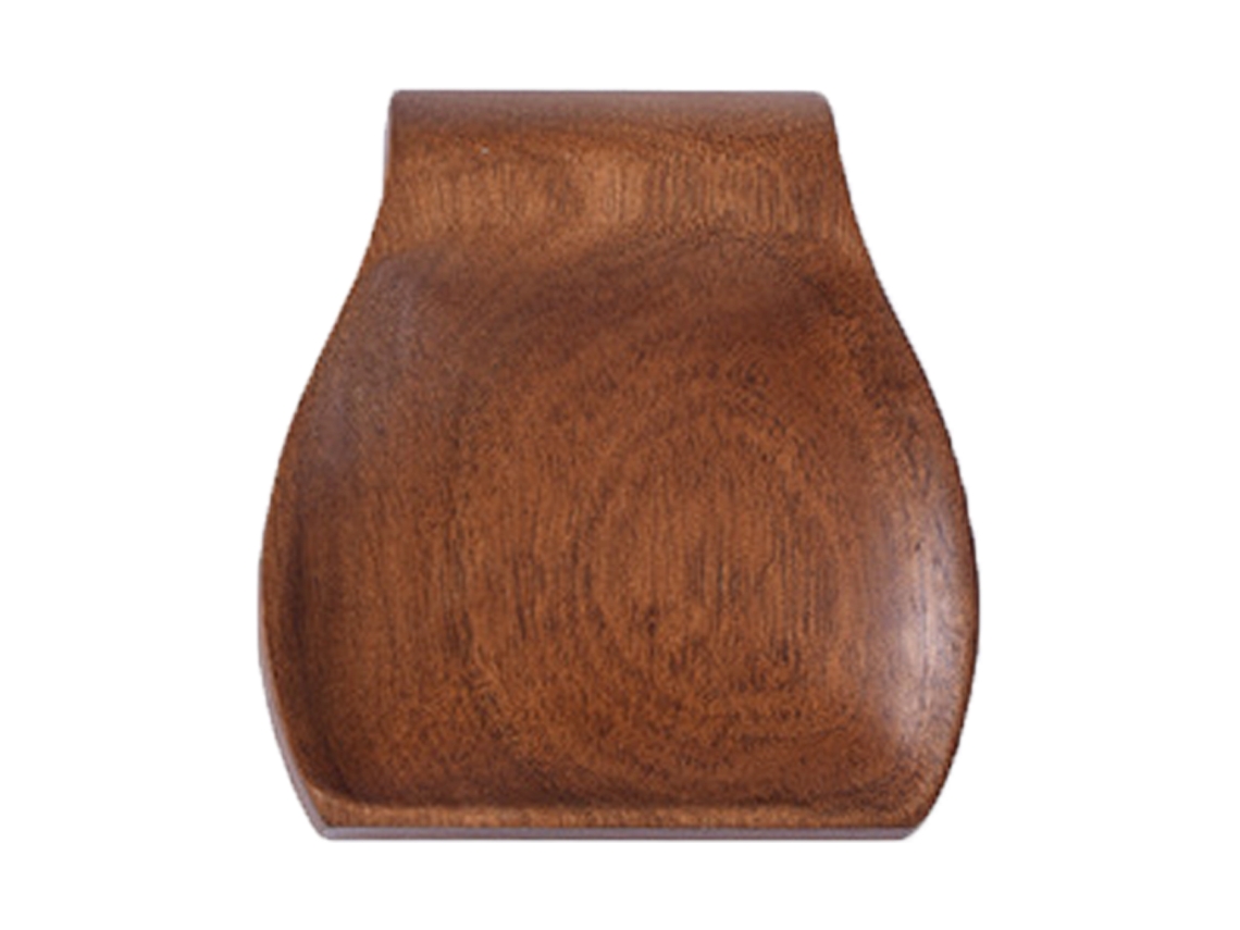 Soporte de cuchara de madera para cocina - Soporte de cuchara de madera suave para estufa con patas de silicona antideslizantes UISAVE
