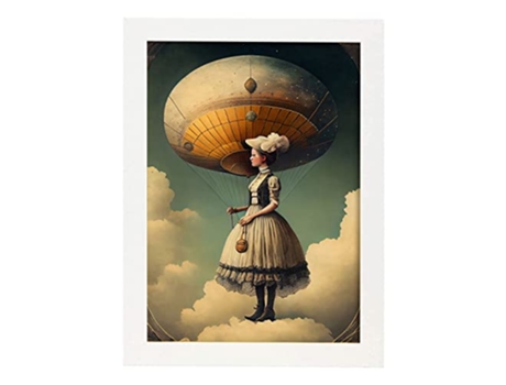 NACNIC Poster Infinidad En Estilo Surrealismo Cinematográfico Ilustraciones Y Grabados De Historieta Abstracta Y Artística A3 Marcos Blancos