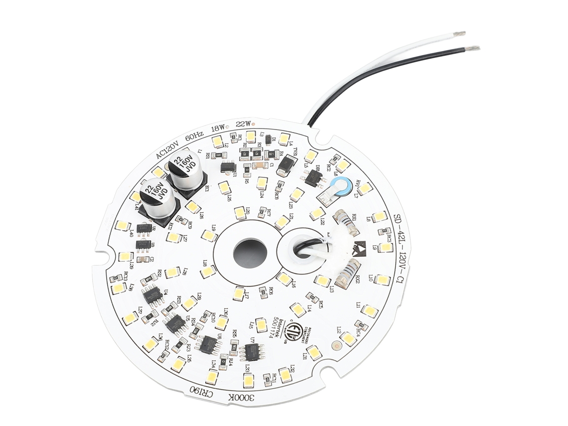 Panel De Luz Led De Repuesto Para Ventilador De Techo, 18 W, 2000 Lúmenes, Regulable, 3000 K, 120 V, 3,9 Pulgadas.