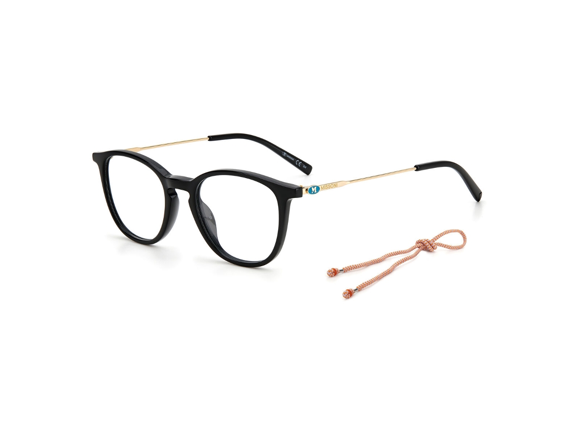 Montura De Gafas Mujer Missoni Mmi-0066-807e718 (negro - Acetato - Ø 47 Mm)