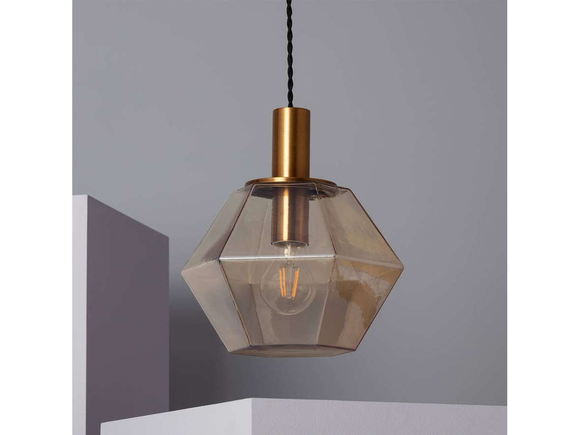 Lámpara de Suspensión LEDKIA Diamound (Ámbar - E27 - 60 W)