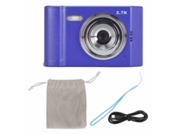 Cámara Digital 48mp 2.7k Hd 8x Zoom Compacta Pantalla Ips 2.8'' Autofoco Anti-shake Para Selfies Viajes Grabación De Vida Azul