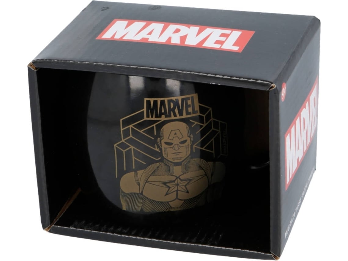 Taza CAPITÁN AMÉRICA Negro (380 ml)