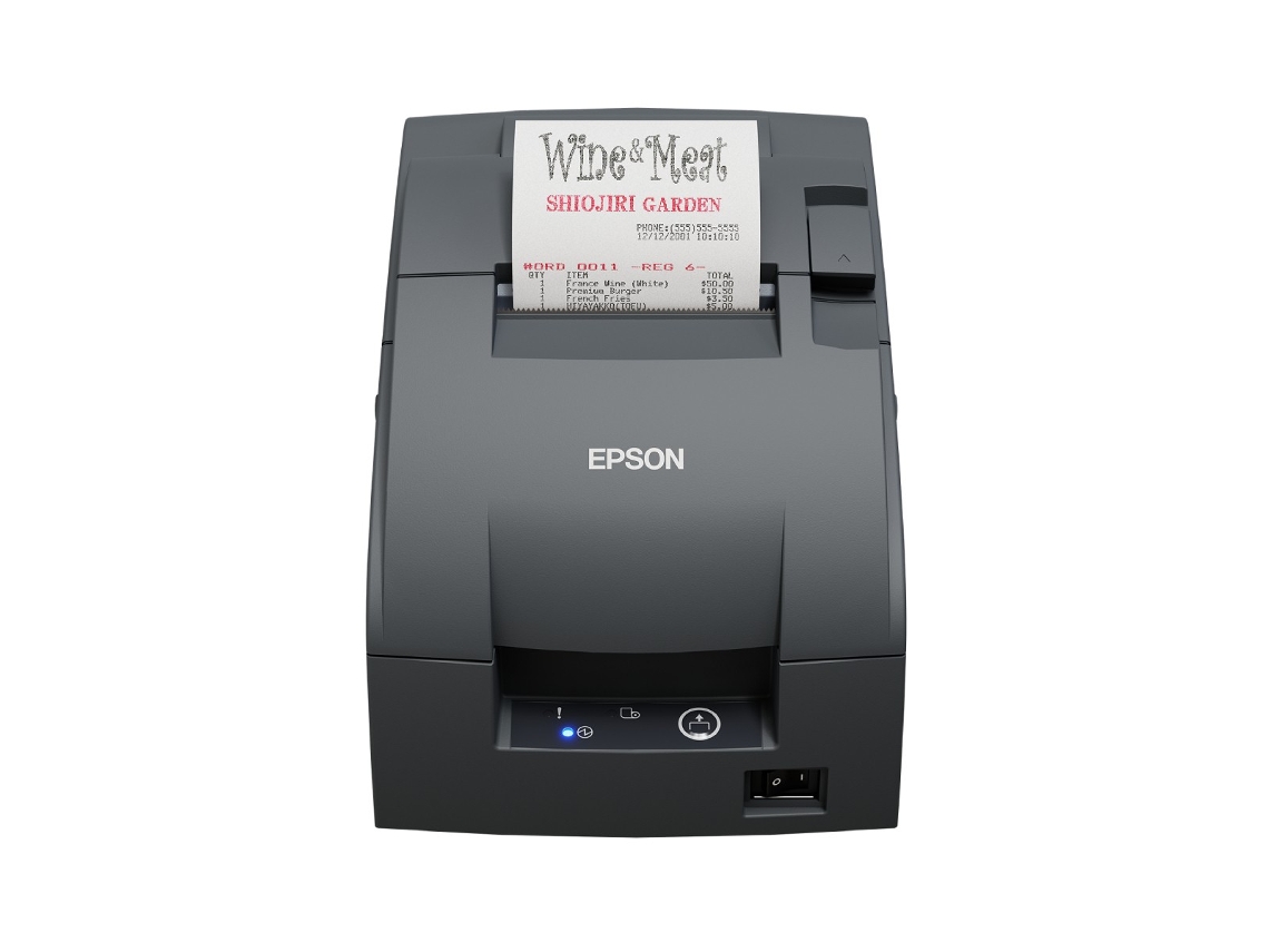 Impresora matricial Epson TP U220iib de 83 mm, color negro, 232 rupias