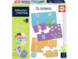 Juego Educativo EDUCA Los Números PT (Edad Mínima: 3 Años - 22,5 x 22,5 x 4,7 cm)
