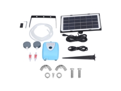 Bomba De Aire Solar Ap008 De 3,5 W Para Acuarios Y Tanques Impermeables Con Batería De Litio, Bajo Nivel De Ruido.