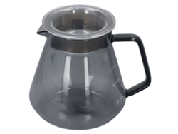 Cafetera de vidrio de silicato de boro de 500 ml, gris galvanizado, para cocina casera