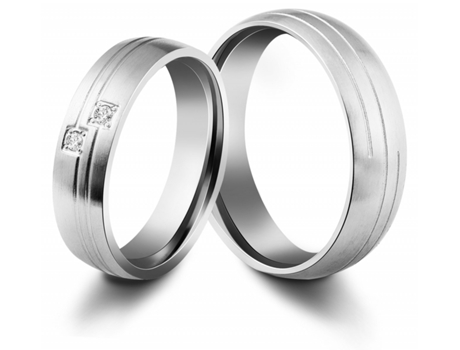 AKZENT Anillo de acero Inoxidable para hombre, San Valentín, compromiso, amistad– Tam.60 – 0190