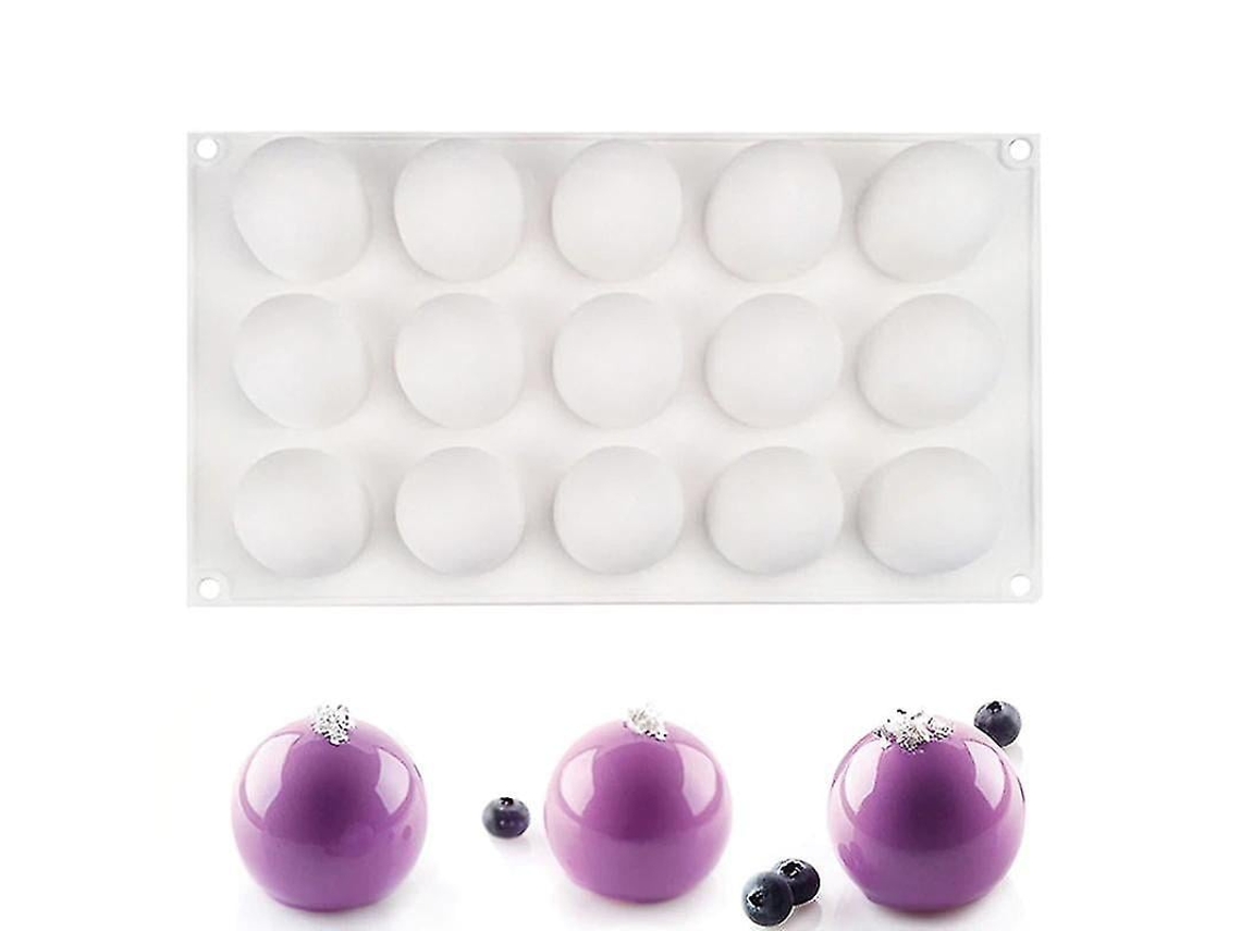 Moldes De Silicona Para Cubitos De Hielo, 15 Agujeros, Bolas 3d, Trufas, Bombones, Moldes Para Hornear, Decoración.