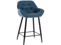 Taburete de bar Gibson azul/tela CLP
