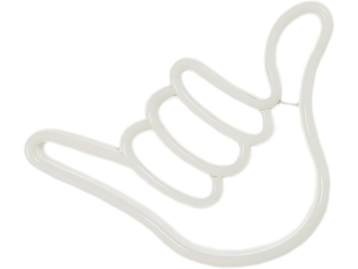 Lámpara LED decorativa de mano, 1 unidad, plástico, luz blanca, funciona con pilas y USB.
