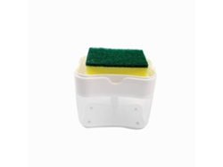 Dispensador de jabón líquido blanco para platos de cocina