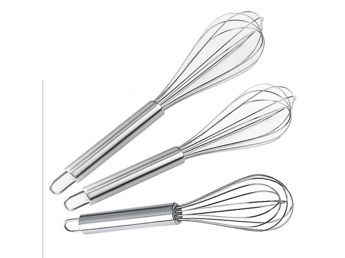 Batidor De Cocina De Acero Inoxidable Profesional, Batidor Manual Para Mezclar Y Batir Huevos, Masa Y Salsas