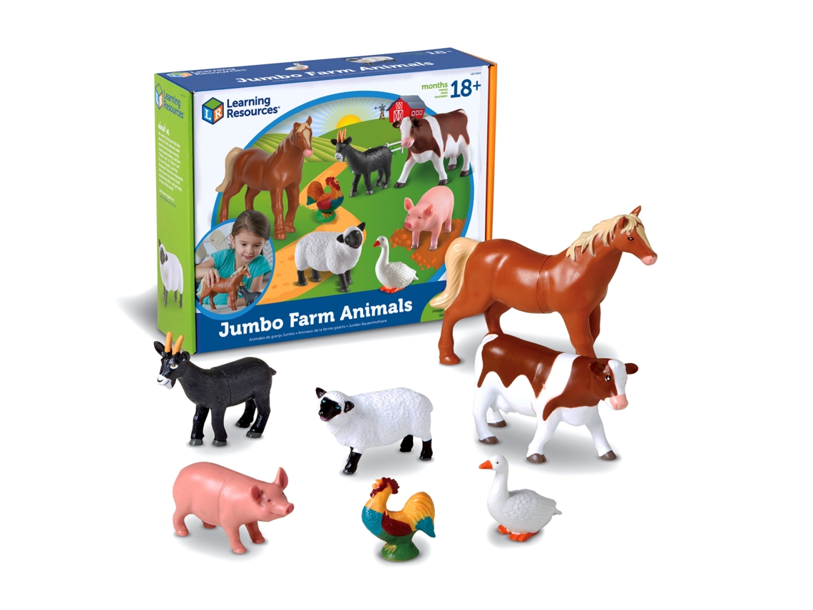 Recursos de aprendizaje sobre animales de granja gigantes