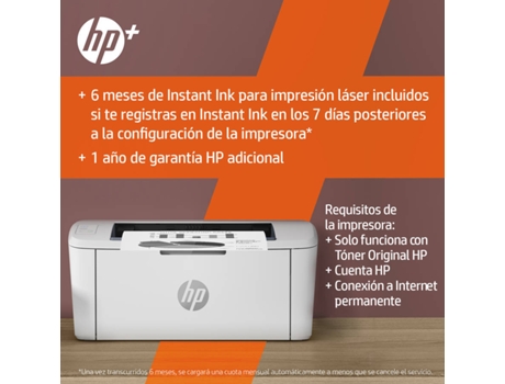 Impresora HP Laserjet M110WE (Multifunción - Láser Mono - Wi-Fi - Instant Ink)