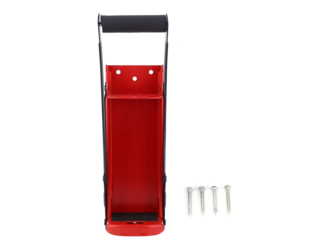 Triturador De Latas Y Botellas De Acero Rojo 500ml Con Mango De Caucho Y Abridor Para Reciclaje