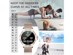 Reloj inteligente para mujer con Bluetooth 5.2, monitor de sueño y fondo de pantalla DIY, resistente al agua IP67, compatible con Yizhood.