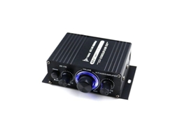 Mini Amplificador De Audio Digital Ak170 De 12 V Y 20 W + 20 W Para Altavoces De 2 Canales Con Ajuste De Graves Y Agudos.