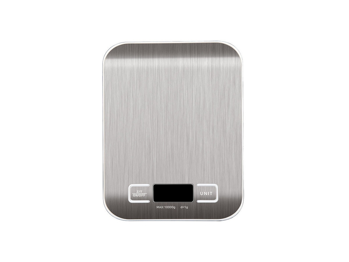 Balança Electrónica De Cozinha Em Aço Inoxidável Recarregável 10kg/1g Halinuia