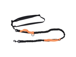 Correa retráctil portátil reflectante para perros - Naranja