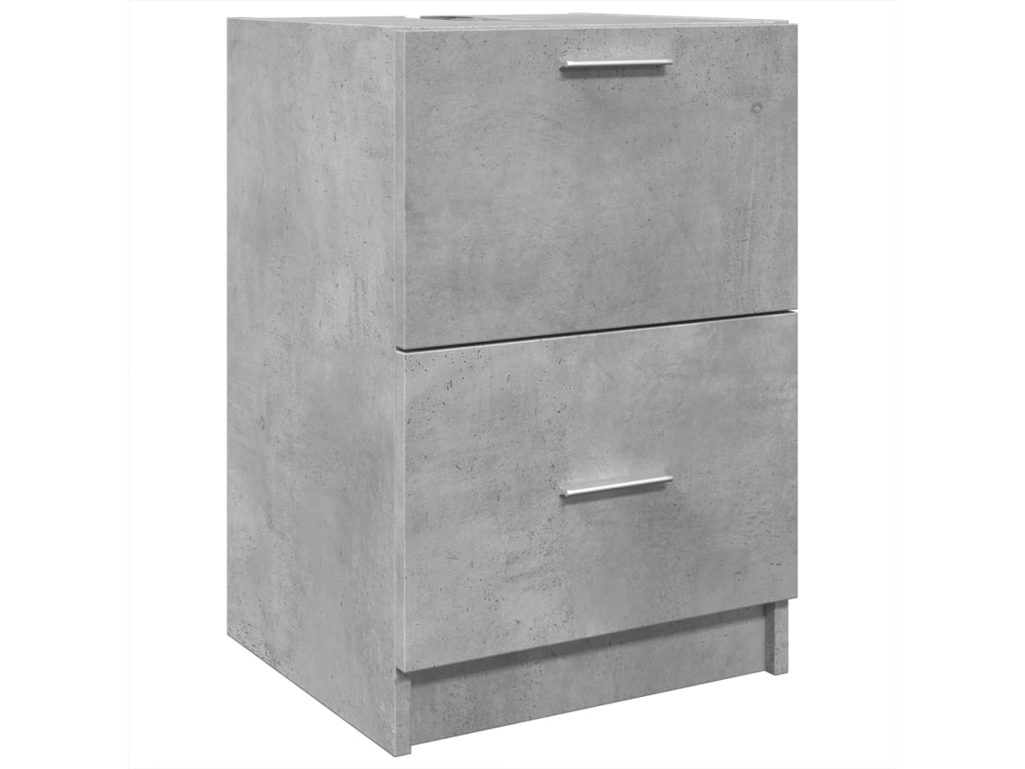 Maison Exclusive - Armario De Lavabo Madera Ingeniería Gris Hormigón 40x37x59 Cm