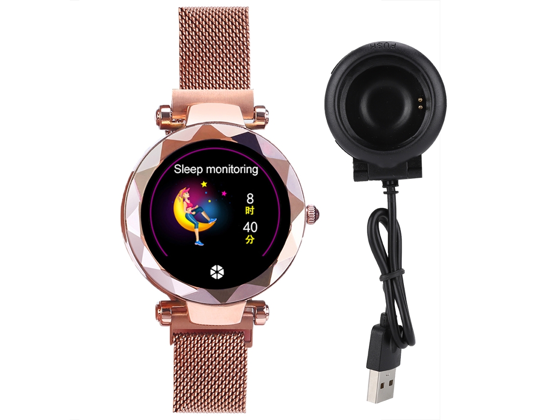 Pulsera inteligente EOOCOO con monitorización del ciclo menstrual, frecuencia cardíaca y presión arterial.