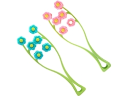 Masajeadores De Brazos Creativos Con Forma De Flor, 2 Piezas En Pp