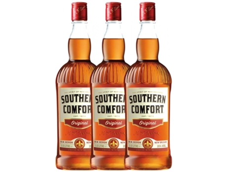 Licor SOUTHERN COMFORT Southern Comfort Licor De Whisky (1 L - 3 unidades)