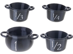 Juego de tazas medidoras con forma de caldero de Halloween de SFUSHOS para accesorios de cocina