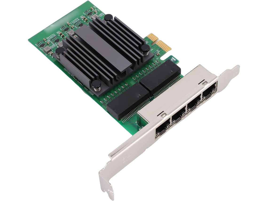 Tarjeta Gigabit Ethernet Pcie X1 De 4 Puertos Con Chip 82571 – Rj45 De Cobre Para Pc